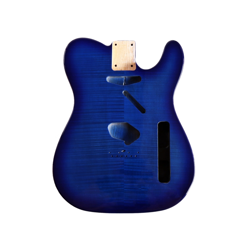 Special Wood Veneer Electric Guitar Body Telecaster SS Ash Wood Blue