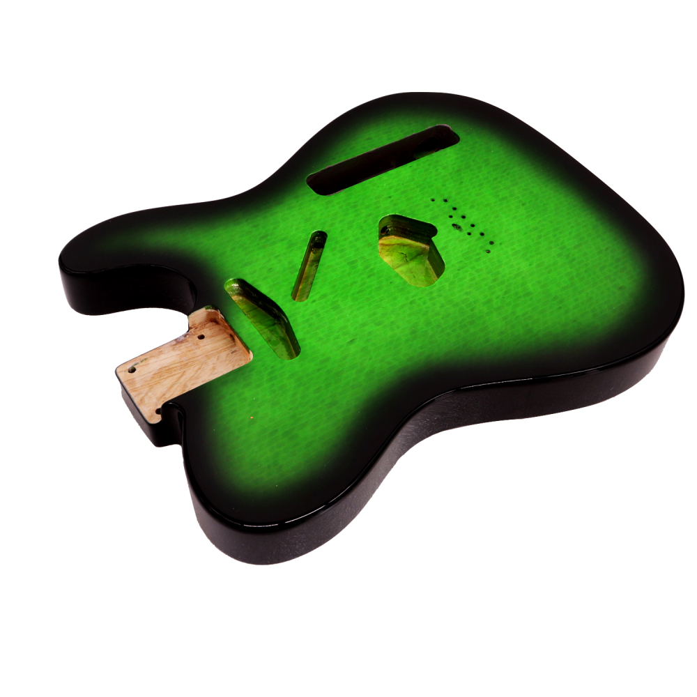 Special Wood Veneer Electric Guitar Body Telecaster SS Ash Wood Green