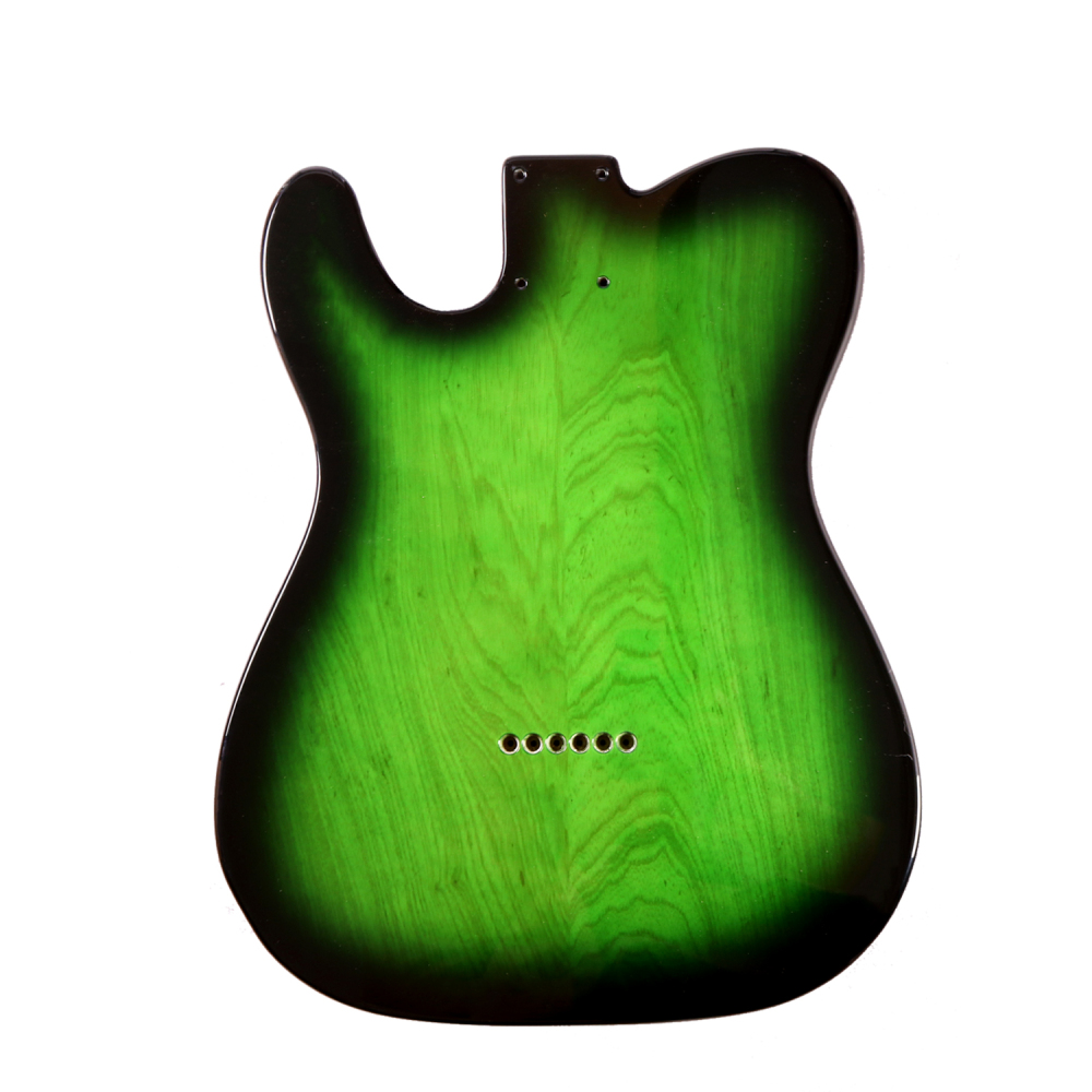 Special Wood Veneer Electric Guitar Body Telecaster SS Ash Wood Green