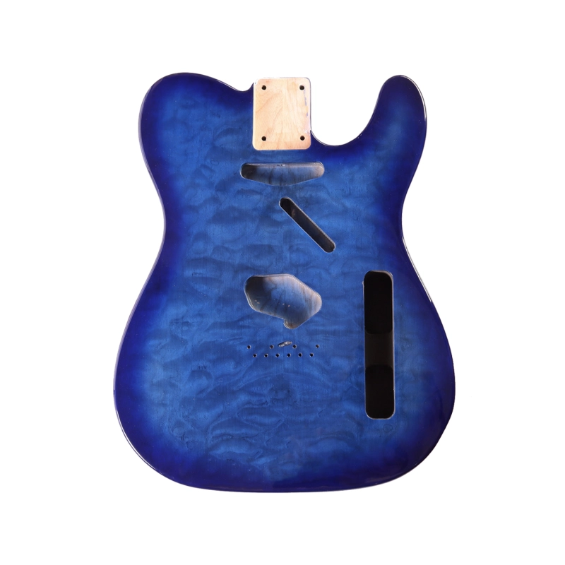 Special Wood Veneer Electric Guitar Body Telecaster SS Ash Wood Blue