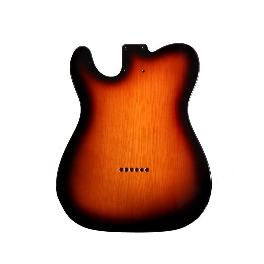 Special Wood Veneer Electric Guitar Body Telecaster SS Ash Wood Sunburst