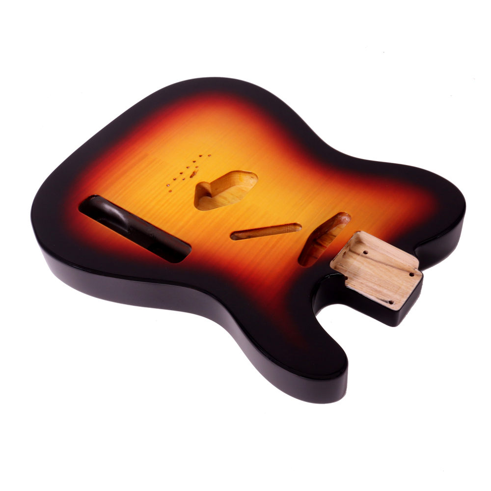 Special Wood Veneer Electric Guitar Body Telecaster SS Ash Wood Sunburst