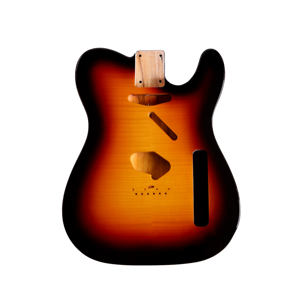 Special Wood Veneer Electric Guitar Body Telecaster SS Ash Wood Sunburst