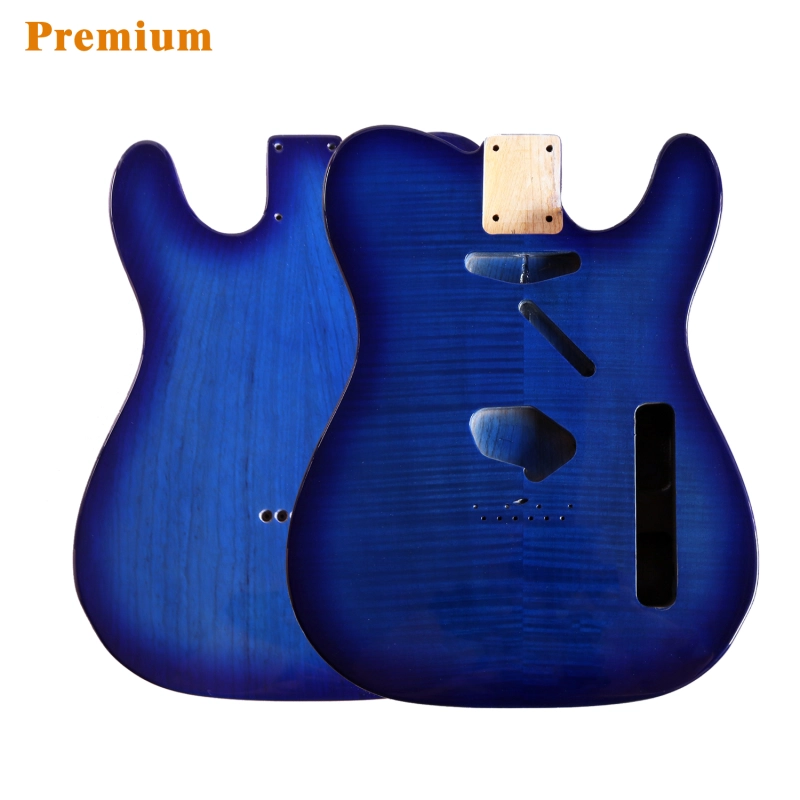 Special Wood Veneer Electric Guitar Body Telecaster SS Ash Wood Blue