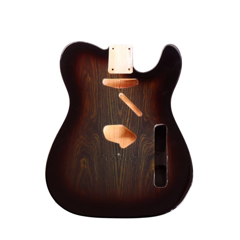 Special Wood Veneer Electric Guitar Body Telecaster SS Ash Wood Brown