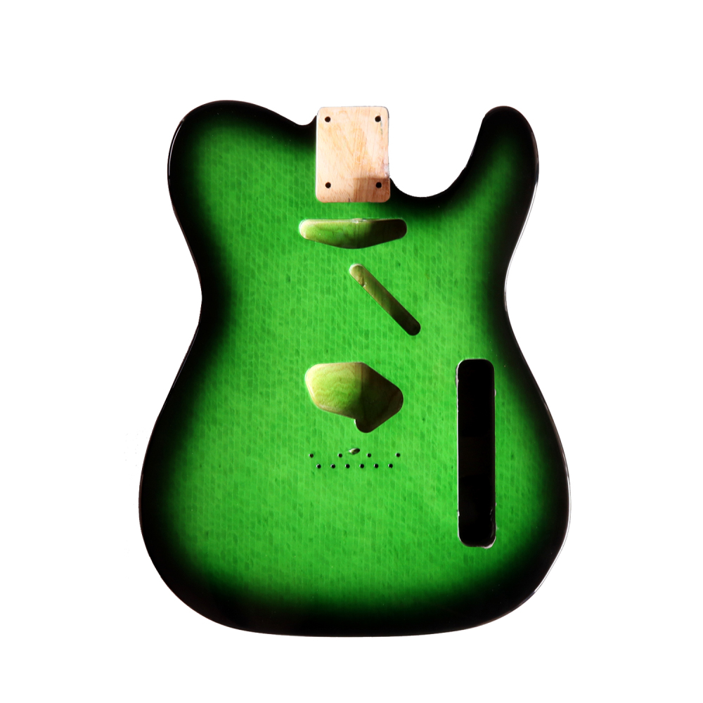 Special Wood Veneer Electric Guitar Body Telecaster SS Ash Wood Green