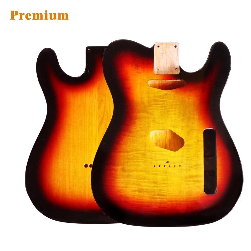 Special Wood Veneer Electric Guitar Body Telecaster SS Ash Wood Sunset