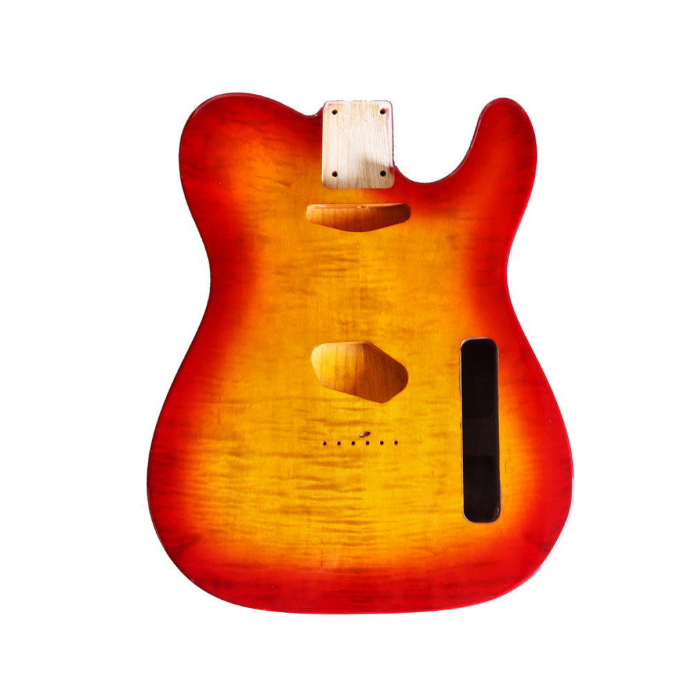 Special Wood Veneer Electric Guitar Body Telecaster SS Ash Wood Sunset
