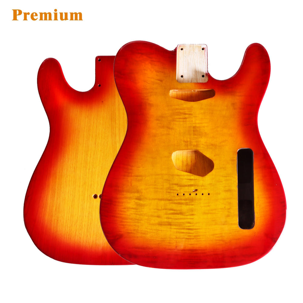 Special Wood Veneer Electric Guitar Body Telecaster SS Ash Wood Sunset