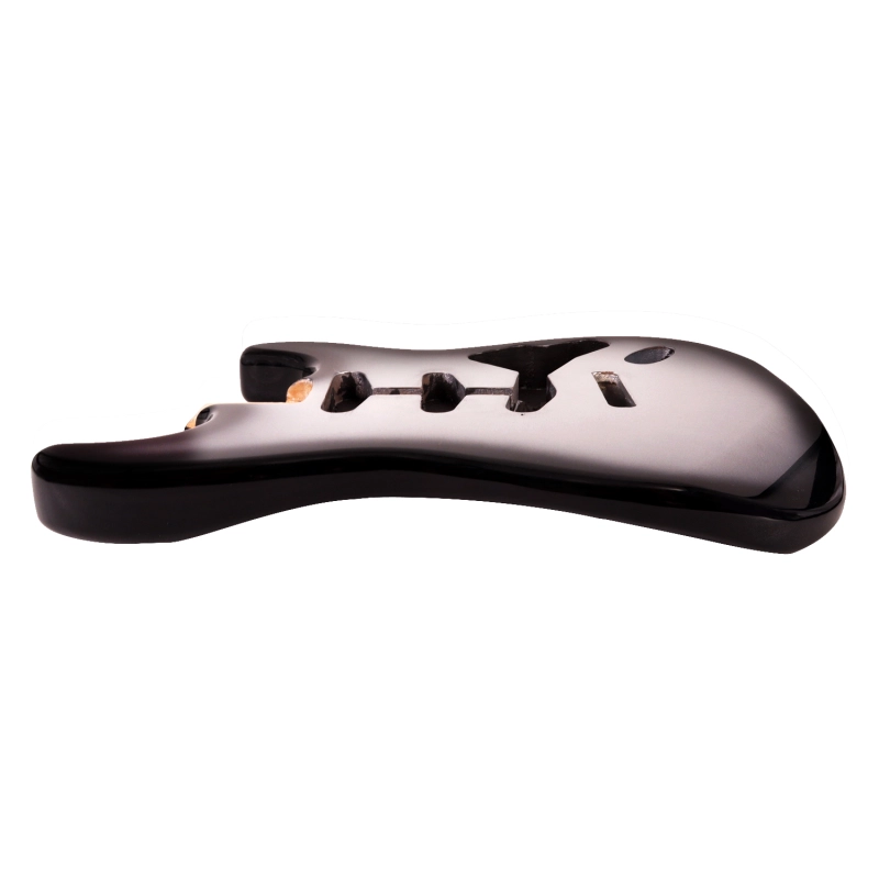 Roasted Poplar Electric Guitar Body Stratocaster SSS Black Sparkle Color