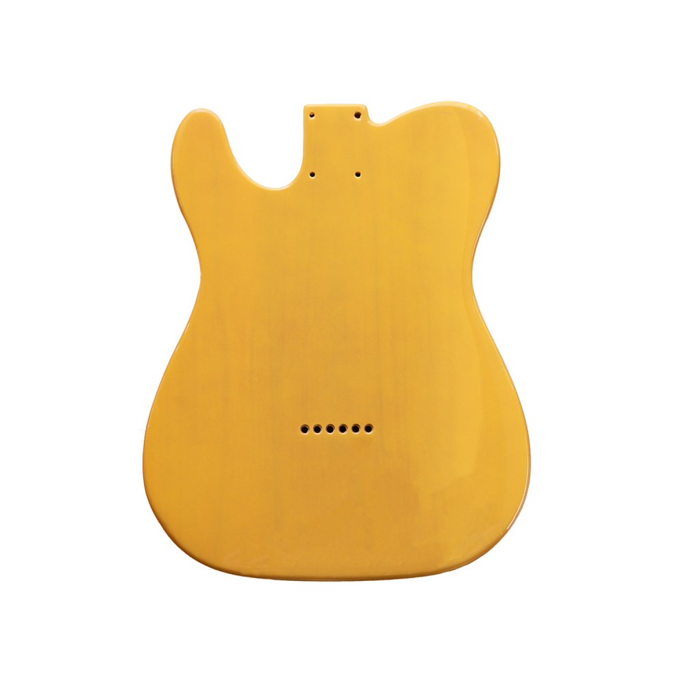 Roasted Poplar Guitar Body Telecaster SS Earthy Yellow Color