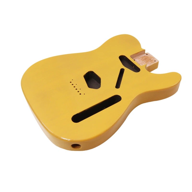 Roasted Poplar Guitar Body Telecaster SS Earthy Yellow Color