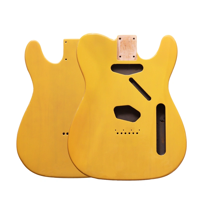 Roasted Poplar Guitar Body Telecaster SS Earthy Yellow Color
