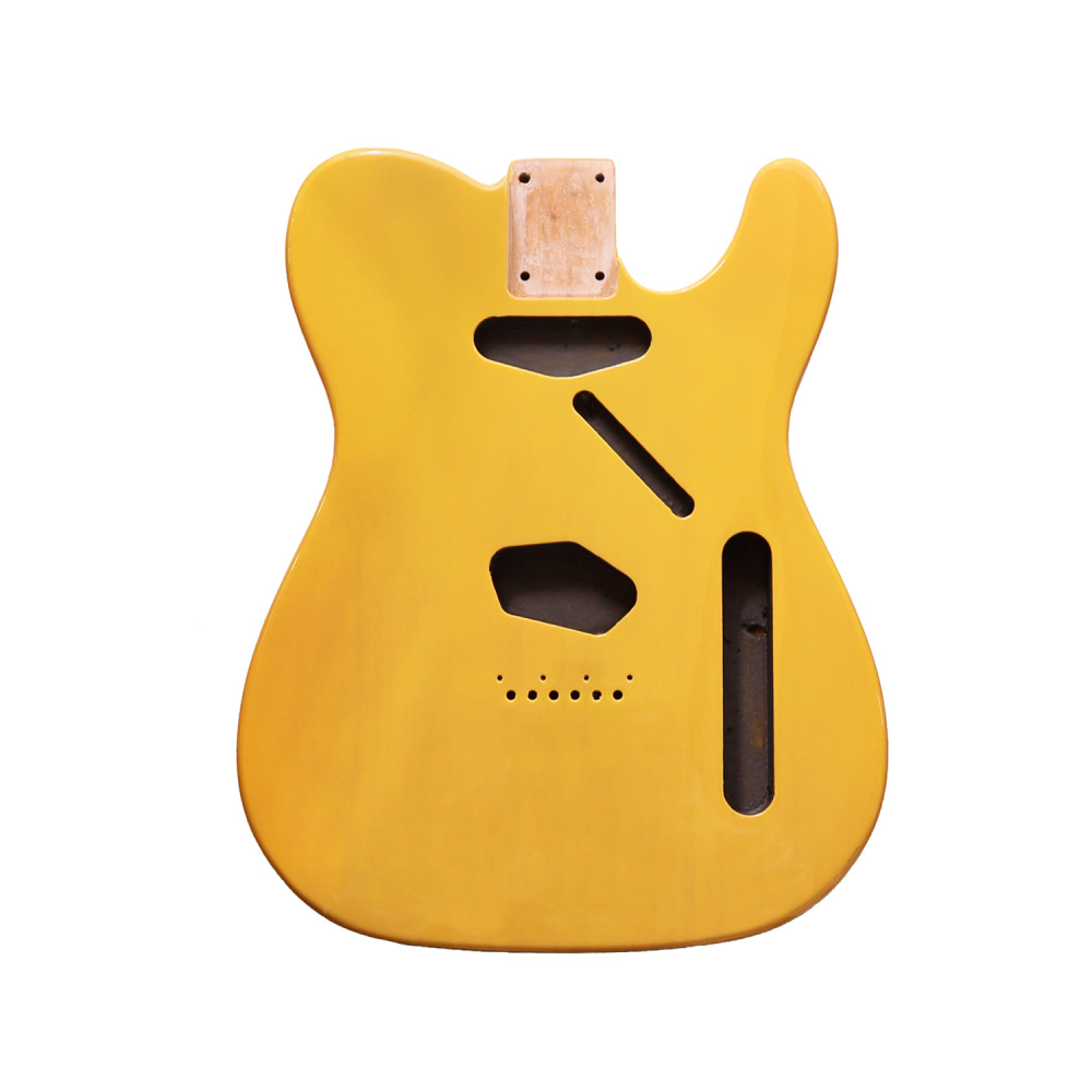 Roasted Poplar Guitar Body Telecaster SS Earthy Yellow Color