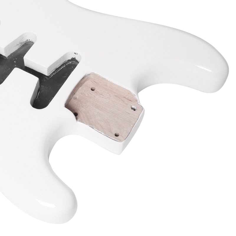 American Alder Electric Guitar Body Stratocaster SSS White Color