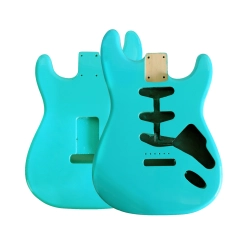 Roasted Poplar Electric Guitar Body Stratocaster SSS Sea Foam Green color
