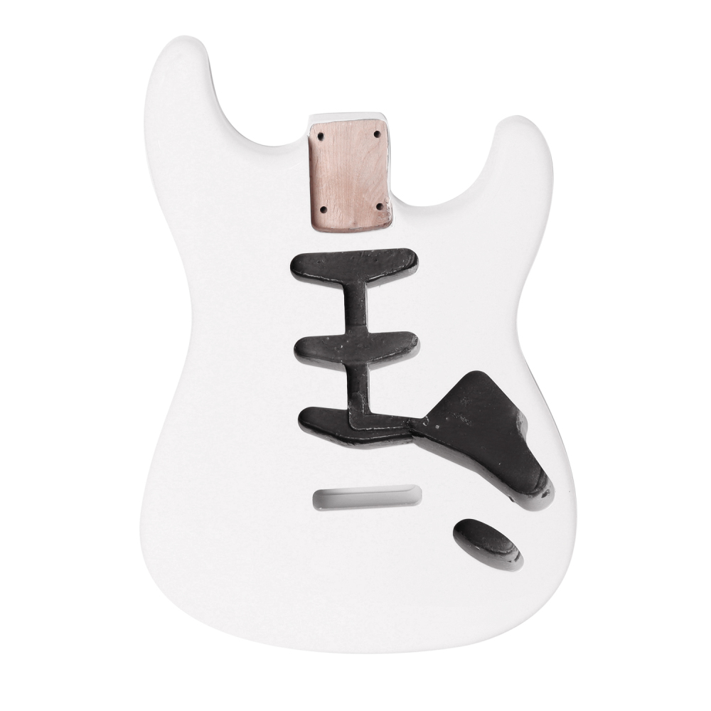 American Alder Electric Guitar Body Stratocaster SSS White Color