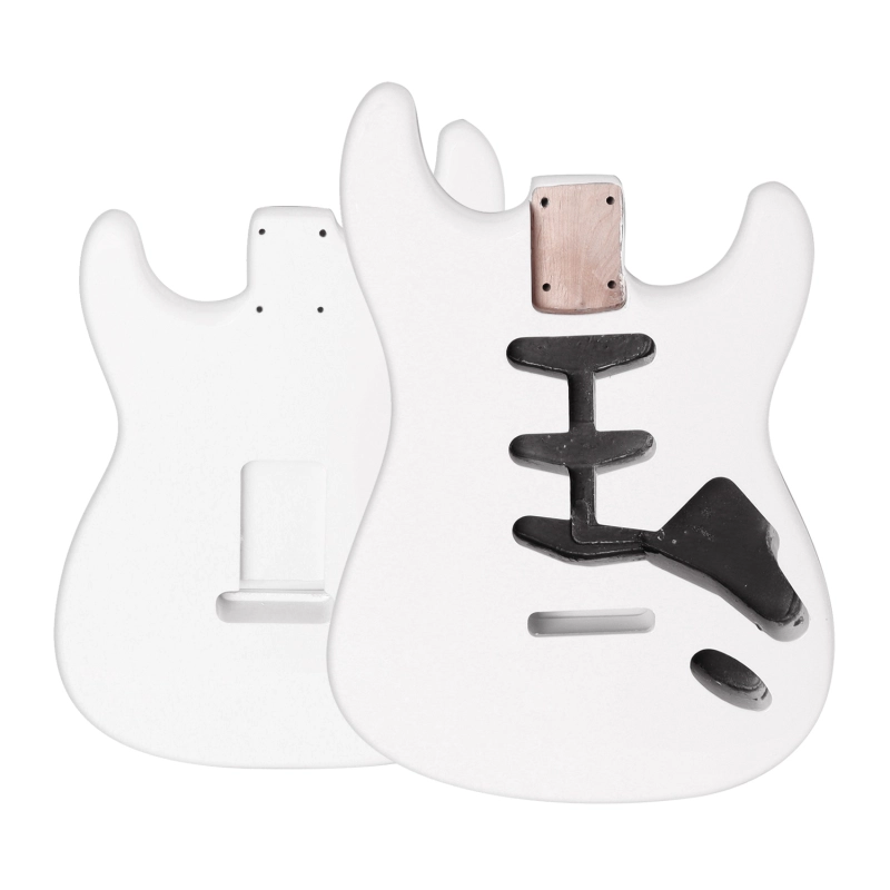 American Alder Electric Guitar Body Stratocaster SSS White Color