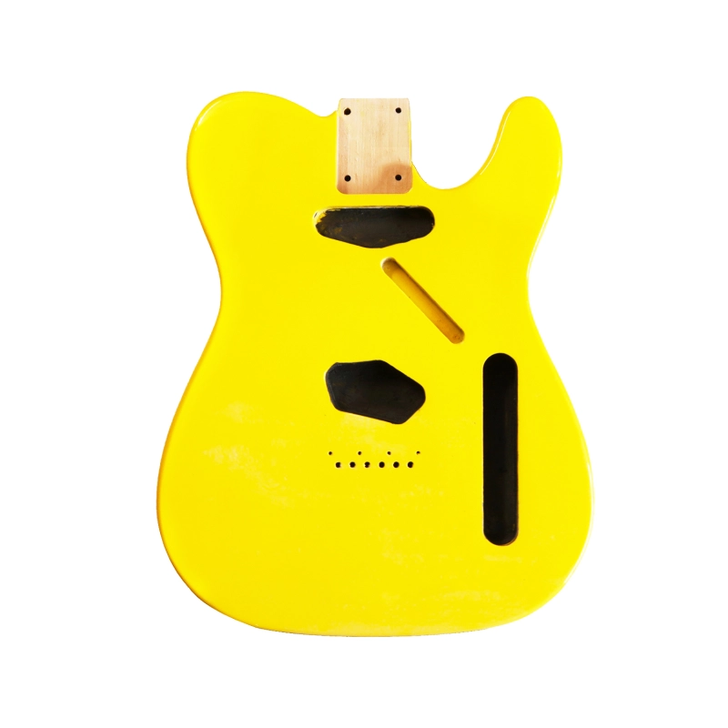 Roasted Poplar Guitar Body Telecaster SS Graffiti Yellow color