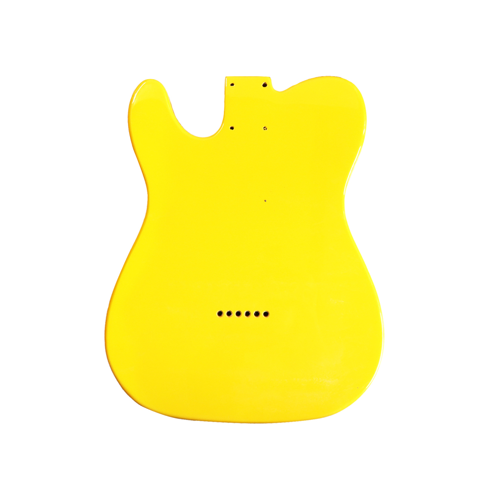 Roasted Poplar Guitar Body Telecaster SS Graffiti Yellow color