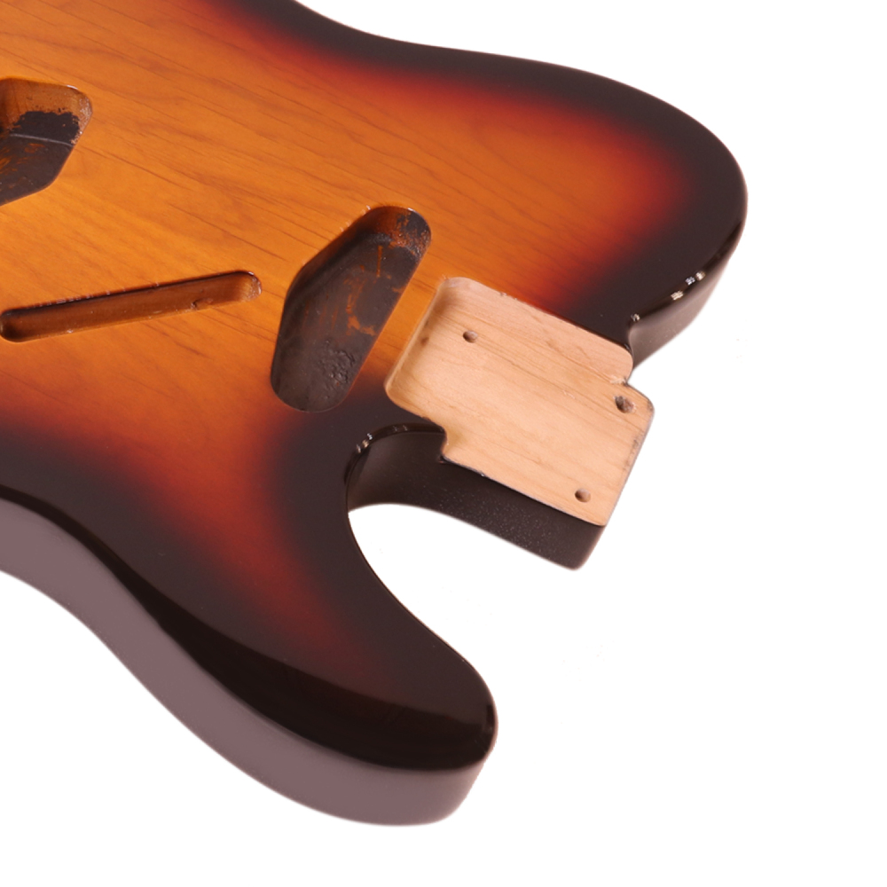 Roasted Poplar Guitar Body Telecaster SS 3 Tune Sunburst Color