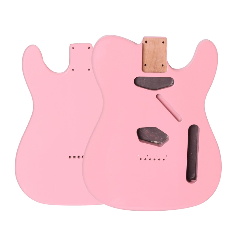 Roasted Poplar Guitar Body Telecaster SS Shell Pink Color