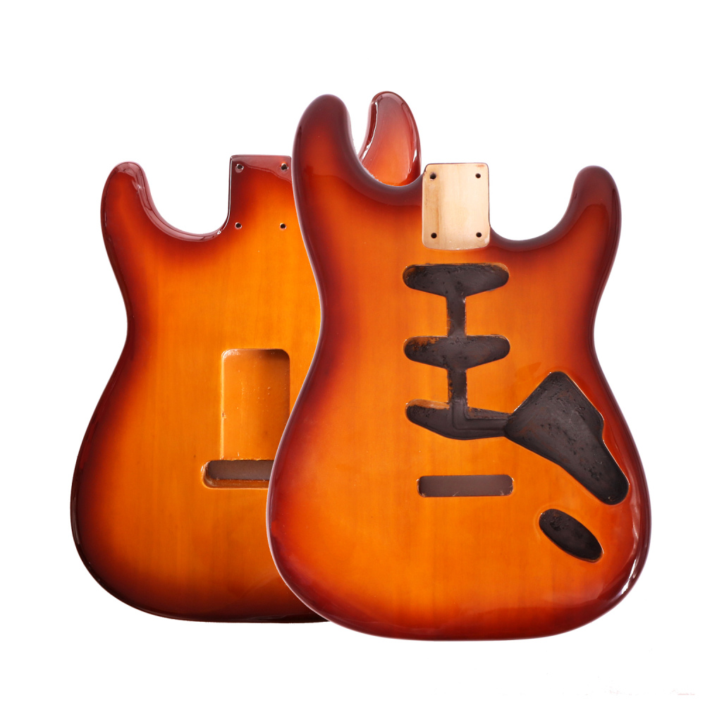 American Alder Electric Guitar Body Stratocaster SSS Tobacco Burst Color