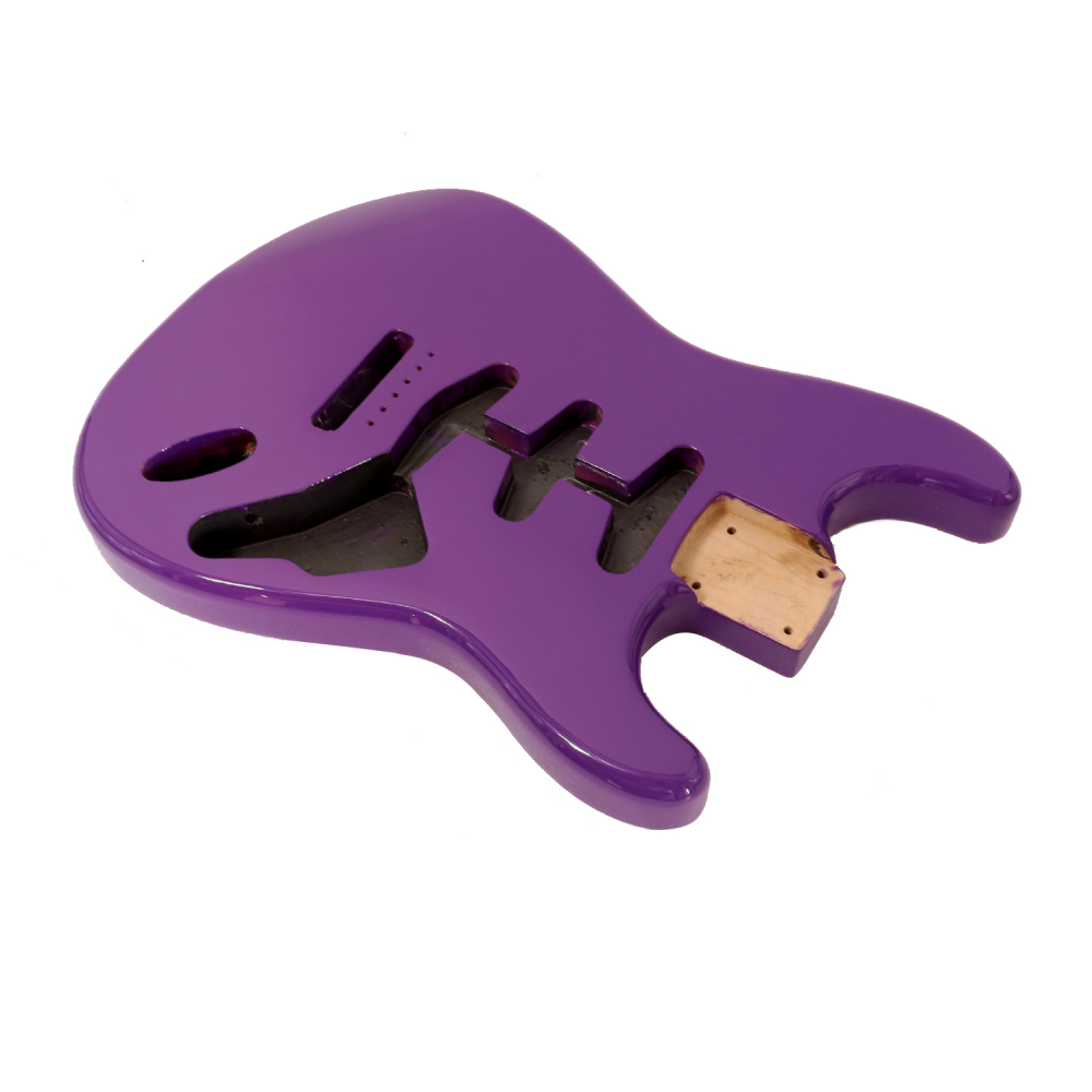 Roasted Poplar Electric Guitar Body Stratocaster SSS Midnight Purple Color