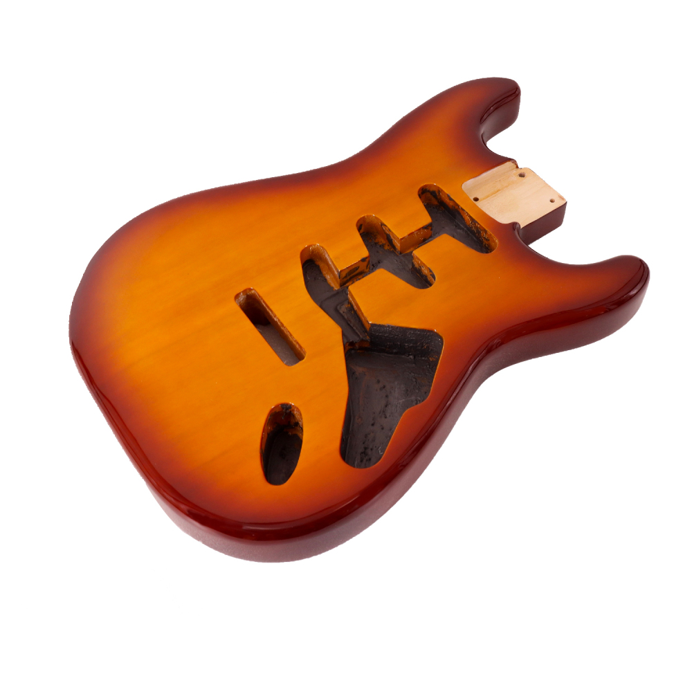 American Alder Electric Guitar Body Stratocaster SSS Tobacco Burst Color