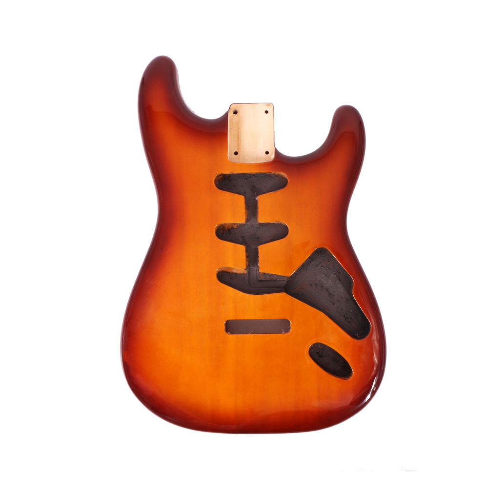 American Alder Electric Guitar Body Stratocaster SSS Tobacco Burst Color
