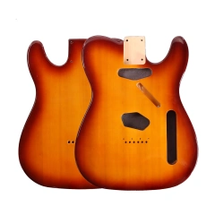 Roasted Poplar Guitar Body Telecaster SS Tobacco Burst Color