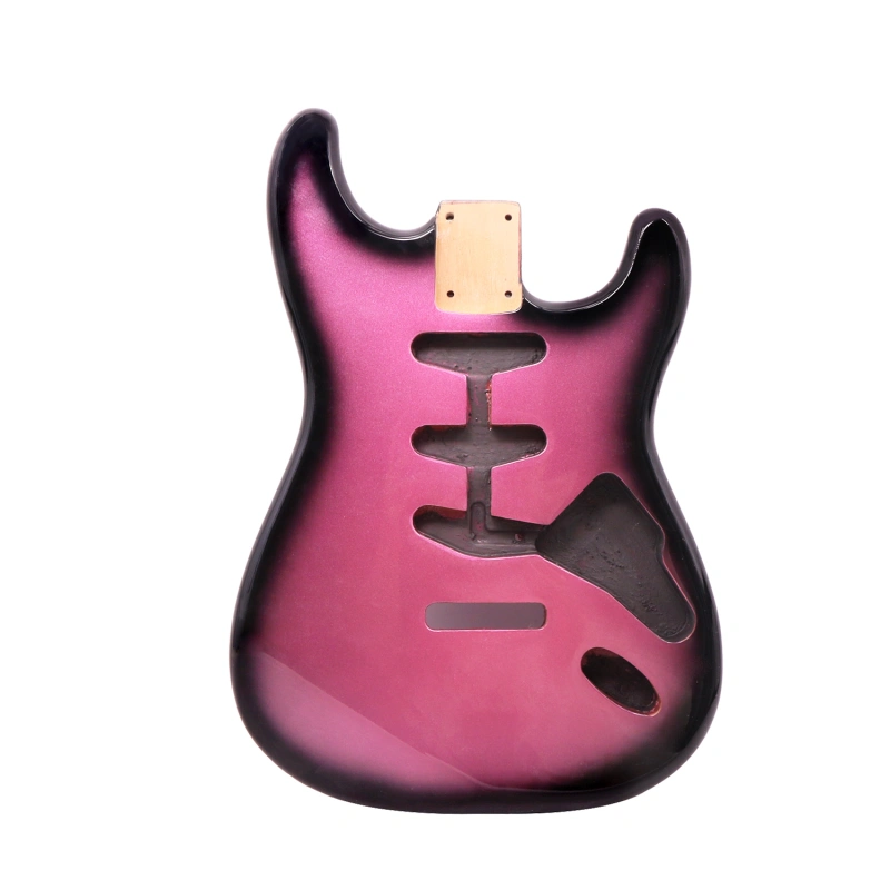Roasted Poplar Electric Guitar Body Stratocaster SSS Violet Burst Color
