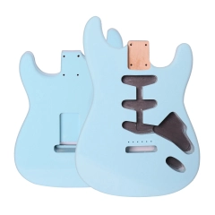 Roasted Poplar Electric Guitar Body Stratocaster SSS Sonic Blue Color