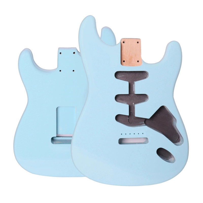 Roasted Poplar Electric Guitar Body Stratocaster SSS Sonic Blue Color