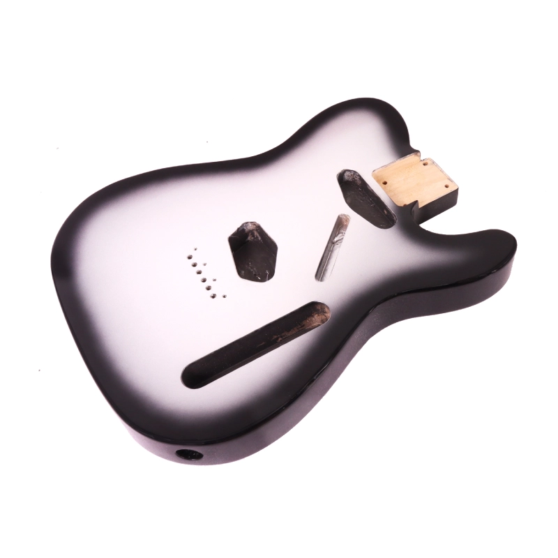 Roasted Poplar Electric Guitar Body Telecaster SS Silver BurstColor
