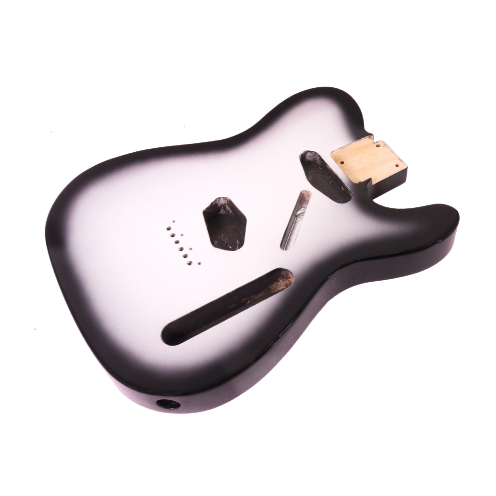 Roasted Poplar Electric Guitar Body Telecaster SS Silver BurstColor