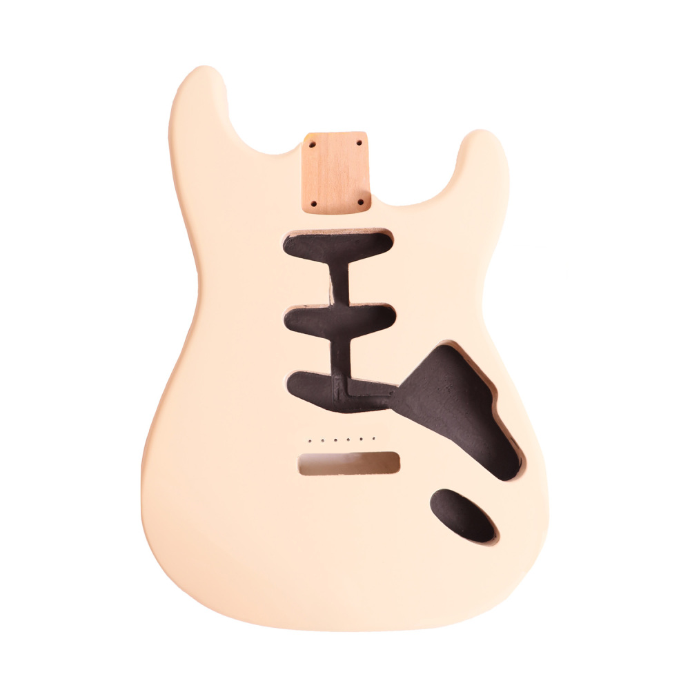 Roasted Poplar Electric Guitar Body Stratocaster SSS Cream Color
