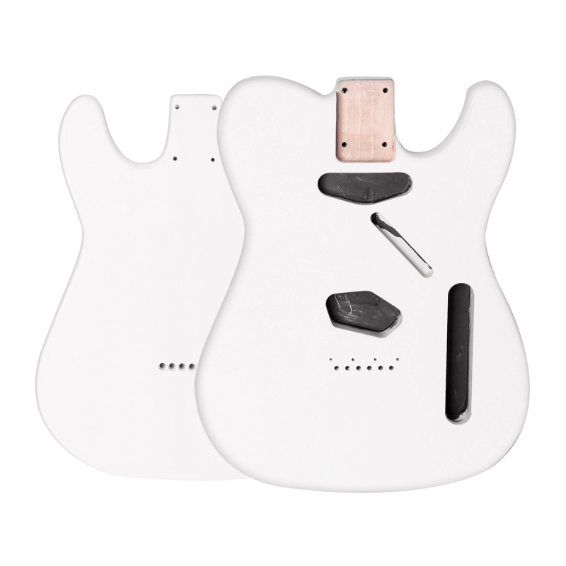 Roasted Poplar Guitar Body Telecaster SS White Color