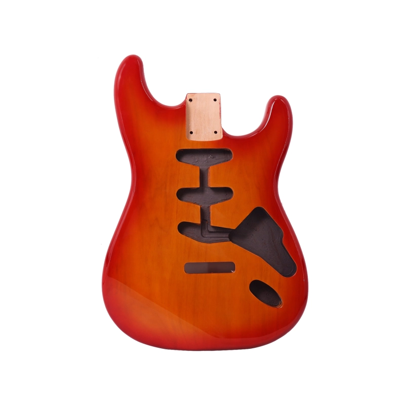 Roasted Poplar Electric Guitar Body Stratocaster SSS Sienna Sunburst Color