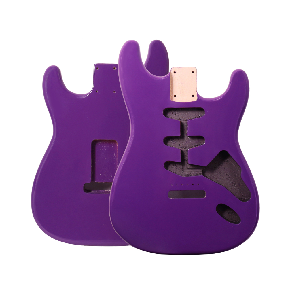 Roasted Poplar Electric Guitar Body Stratocaster SSS Midnight Purple Color