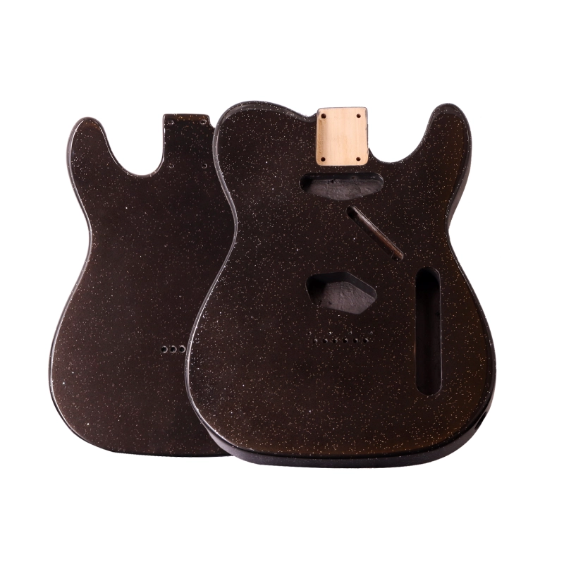 Roasted Poplar Electric Guitar Body Telecaster SS Black Sparkle Color