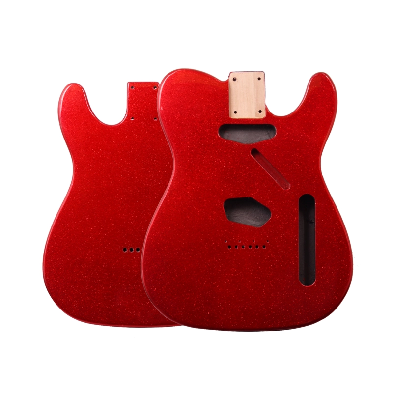 Roasted Poplar Electric Guitar Body Telecaster SS Red Sparkle Color