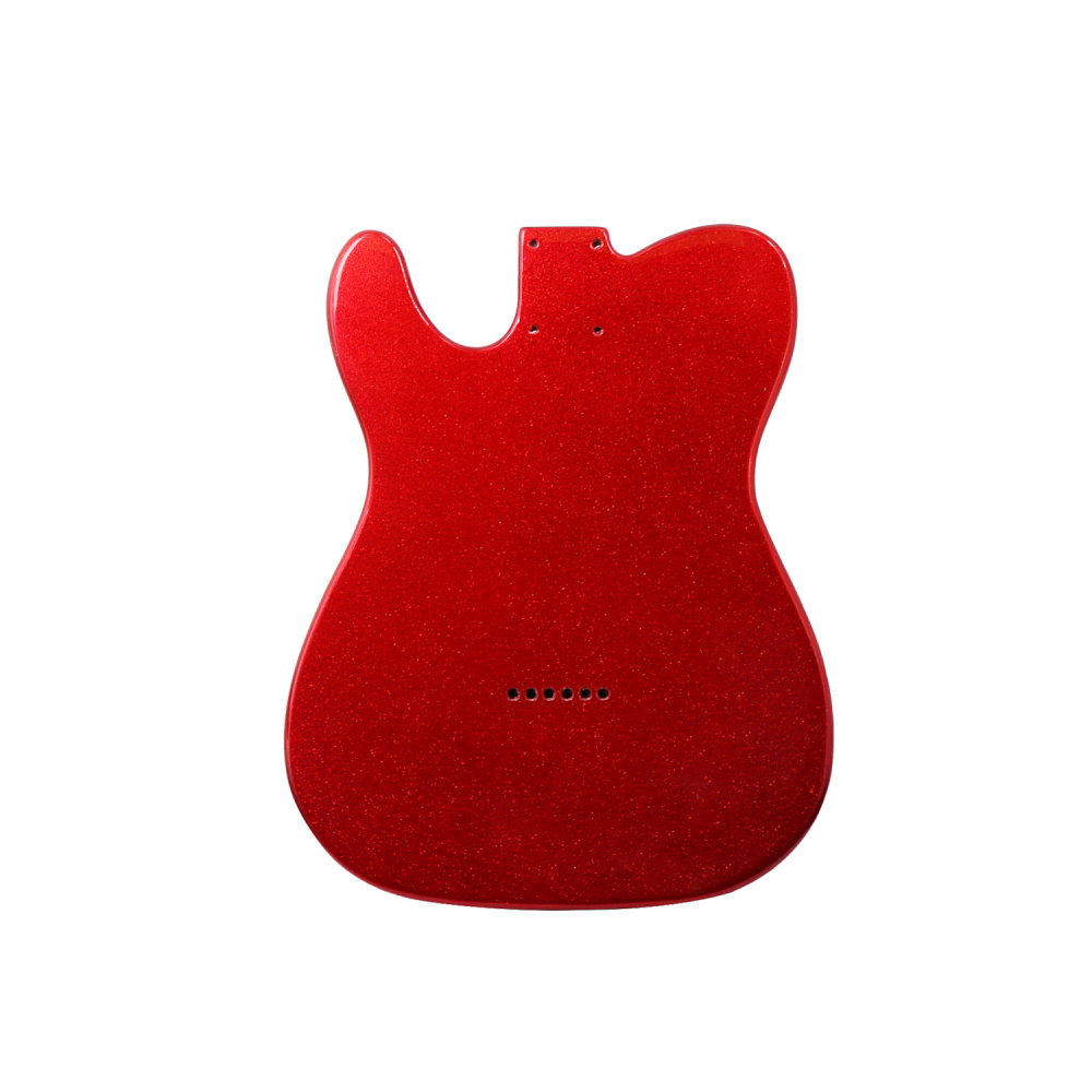 Roasted Poplar Electric Guitar Body Telecaster SS Red Sparkle Color