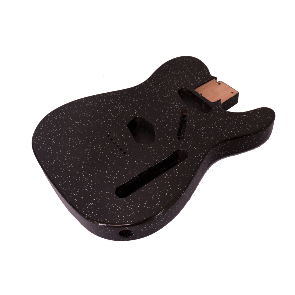 Roasted Poplar Electric Guitar Body Telecaster SS Black Sparkle Color