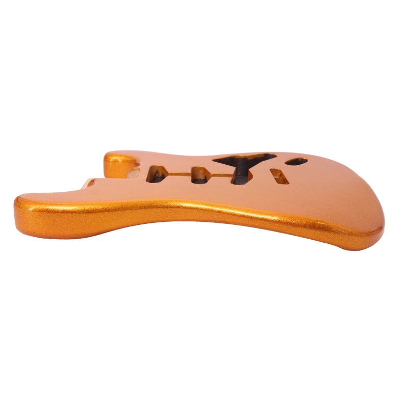 Roasted Poplar Electric Guitar Body Stratocaster SSS Gold Sparkle Color
