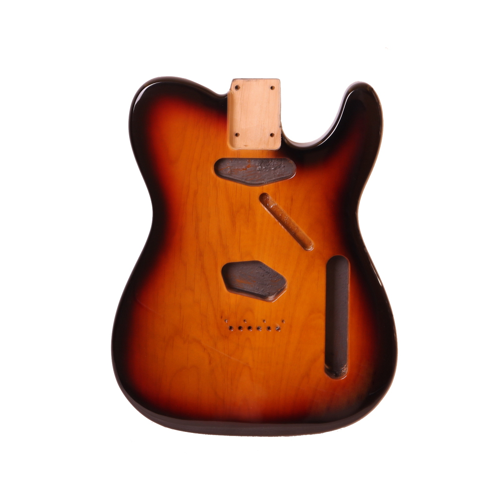 Roasted Poplar Guitar Body Telecaster SS 3 Tune Sunburst Color