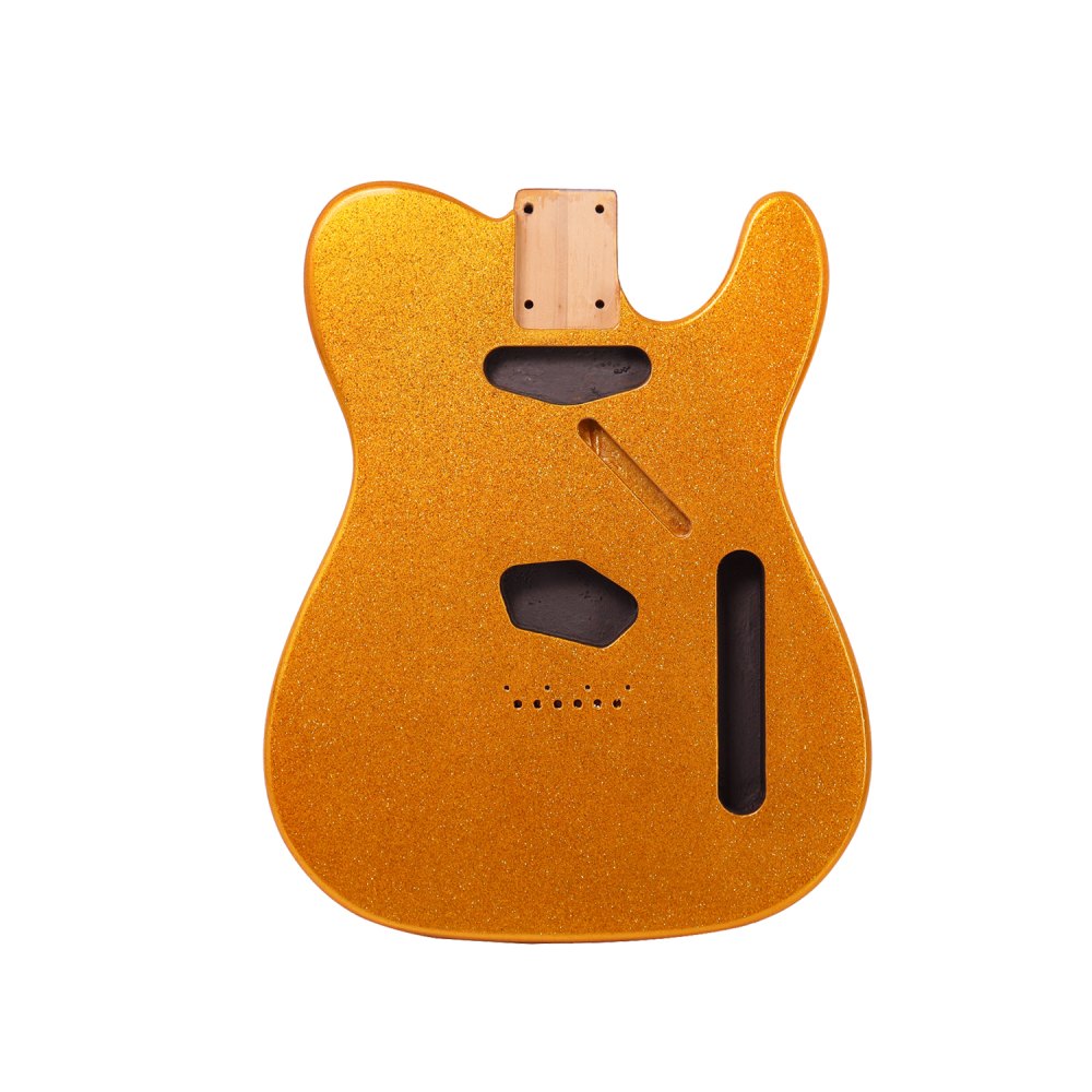 Roasted Poplar Electric Guitar Body Telecaster SS Gold Sparkle Color