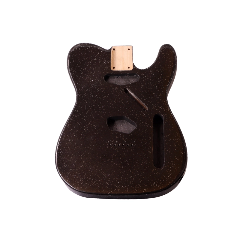 Roasted Poplar Electric Guitar Body Telecaster SS Black Sparkle Color