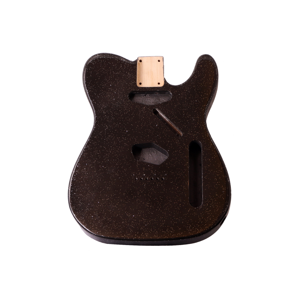 Roasted Poplar Electric Guitar Body Telecaster SS Black Sparkle Color