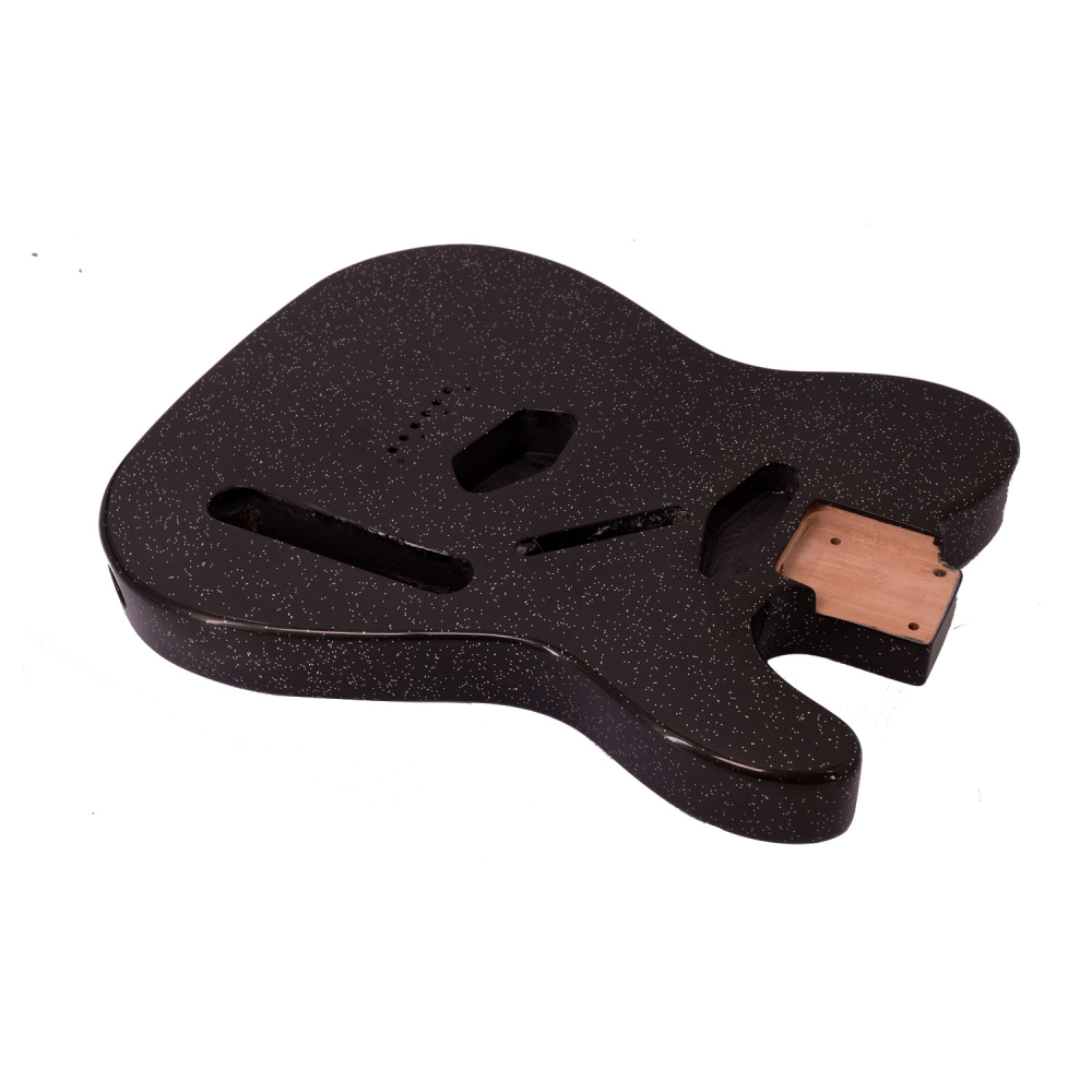 Roasted Poplar Electric Guitar Body Telecaster SS Black Sparkle Color